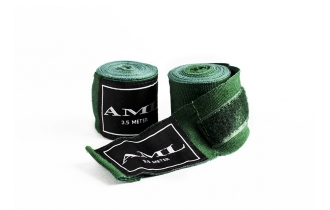 Бинты Боксерские AML Эластичные 3,5м Зеленые