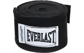 Боксерские Бинты Everlast Хлопок 3,5 м Черные