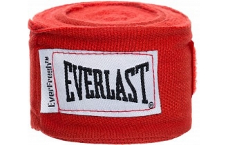 Боксерские Бинты Everlast Elastic 2,5 м Красные