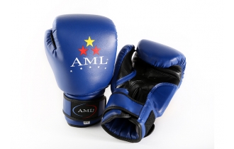 Боксерские перчатки AML STAR Синего Цвета