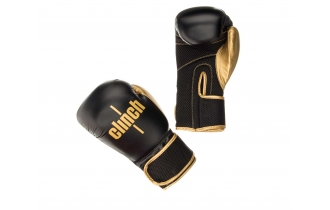Боксерские Перчатки Clinch Aero Черно-Золотые