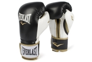 Боксерские перчатки Everlast Powerlock PU Черно-Белые