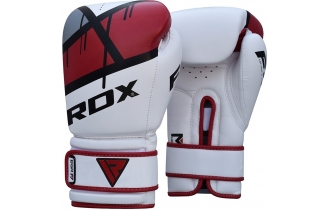 Боксерские Перчатки RDX F7 Бело-Красные