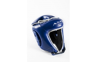Боксерский Шлем AML С Закрытым Верхом Синего Цвета