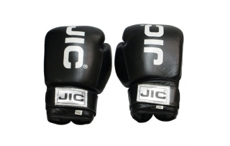 Боксерские перчатки Jic Кожаные Черные